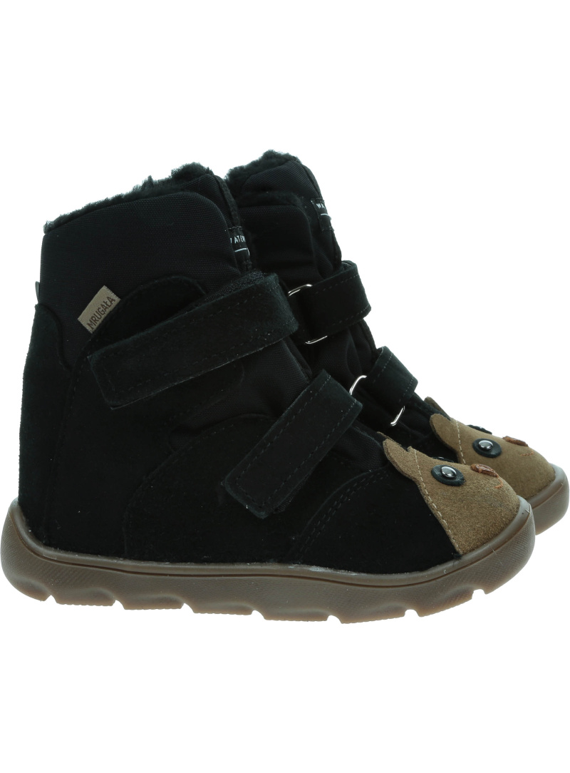 Śniegowce MRUGAŁA Heli Barefoot Bear Black 7124/4 93