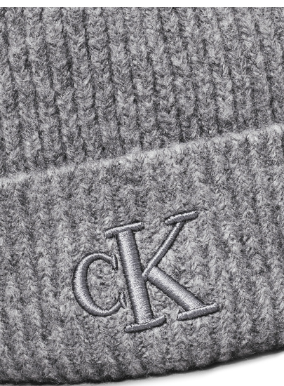 Czapka Zimowa CALVIN KLEIN Thick Embroidery Beanie K60K612321 0I0