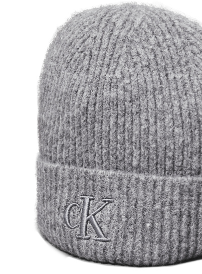 Czapka Zimowa CALVIN KLEIN Thick Embroidery Beanie K60K612321 0I0