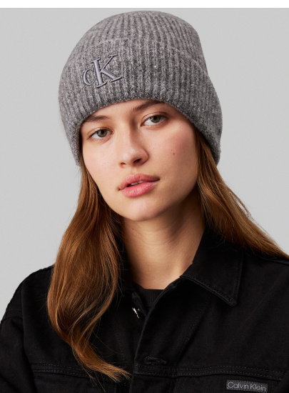 Czapka Zimowa CALVIN KLEIN Thick Embroidery Beanie K60K612321 0I0
