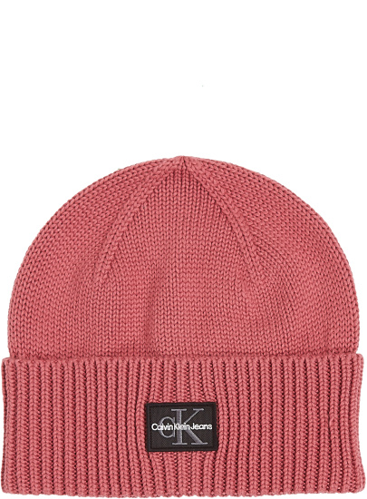 Czapka Zimowa CALVIN KLEIN Mono Logo Patch Beanie K60K612382 VCE