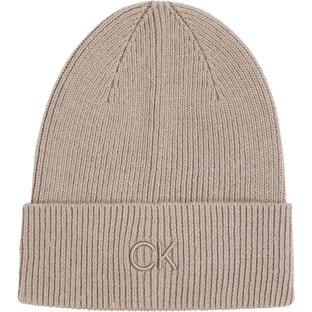 Czapka Zimowa CALVIN KLEIN Ck Embroidery Fine Rib Beanie K60K612590 PA0