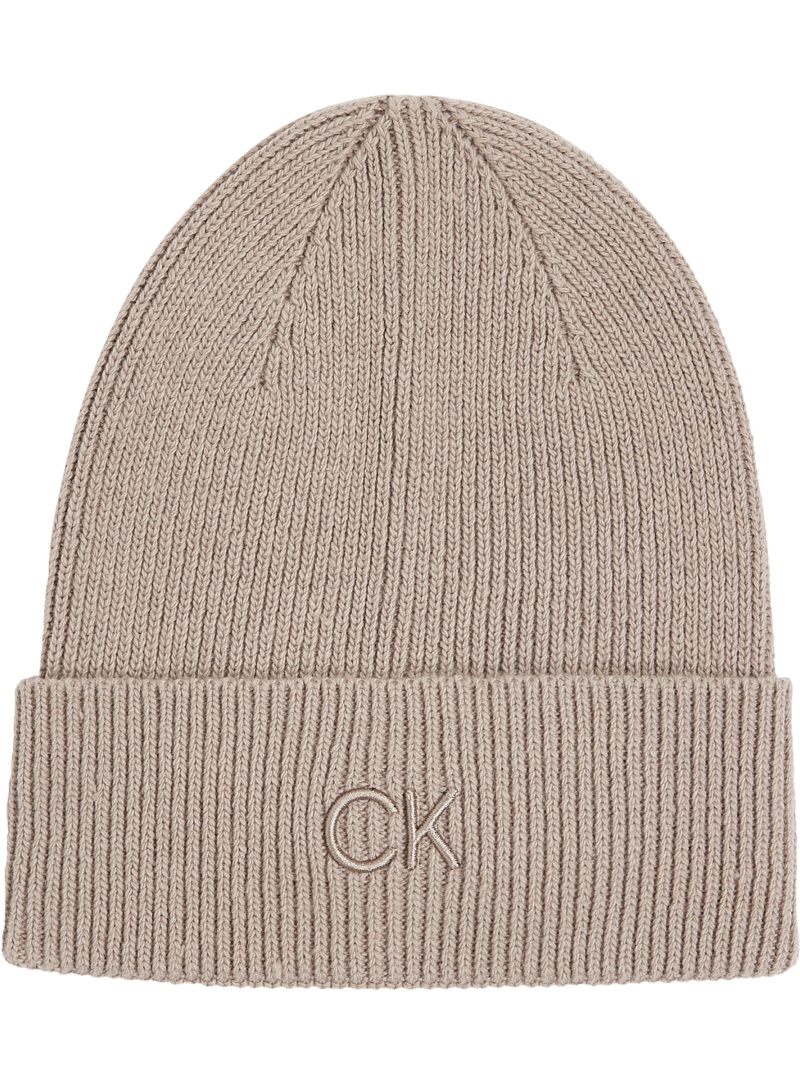Czapka Zimowa CALVIN KLEIN Ck Embroidery Fine Rib Beanie K60K612590 PA0