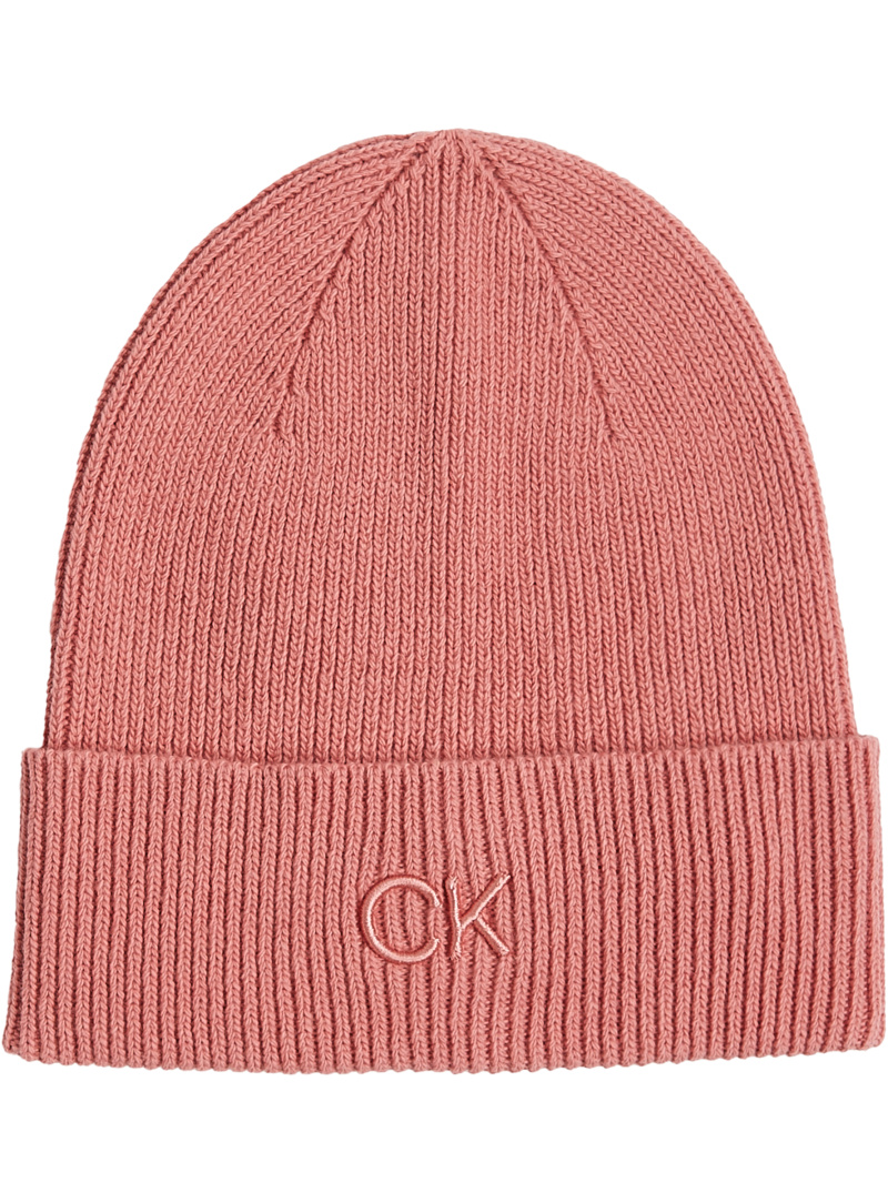 CALVIN KLEIN Ck Embroidery Fine Rib Beanie K60K612590 VCE