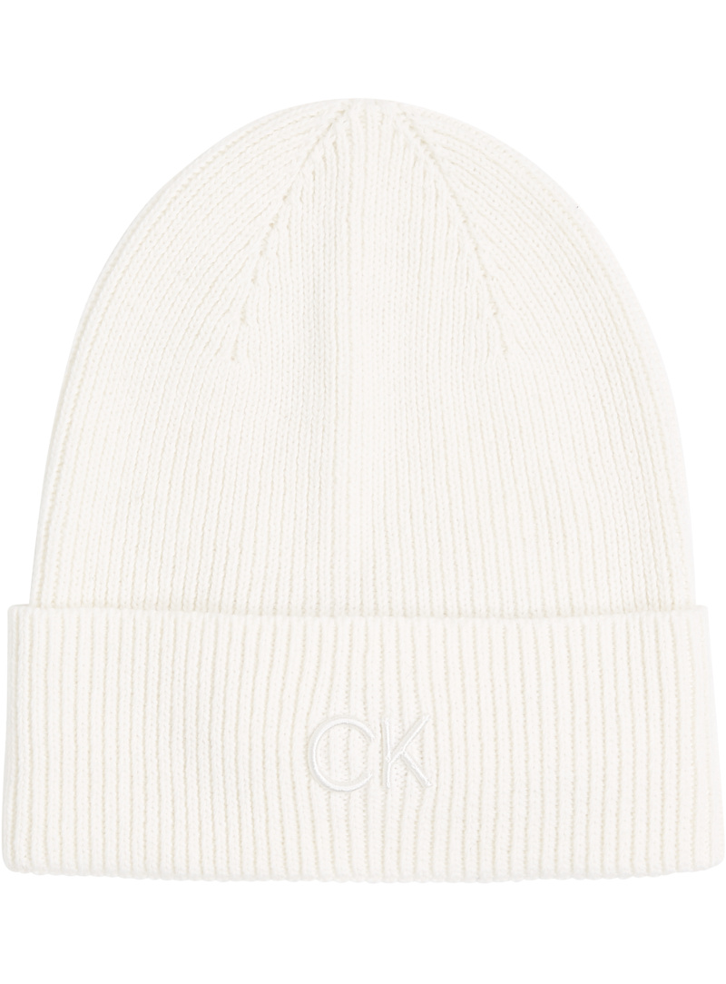 CALVIN KLEIN Ck Embroidery Fine Rib Beanie K60K612590 YAJ