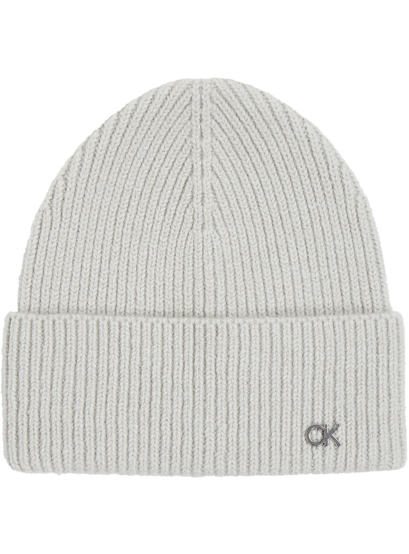 CALVIN KLEIN Ck Metal Chunky Rib Beanie K60K612592 CEH