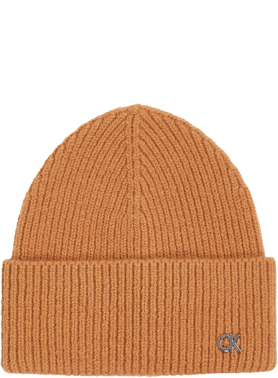 Czapka Zimowa CALVIN KLEIN Ck Metal Chunky Rib Beanie K60K612592 GDB