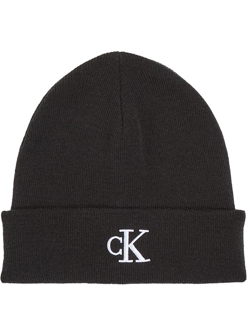 Czapka Zimowa CALVIN KLEIN JEANS Monogram Embro Beanie K50K512145 BEH
