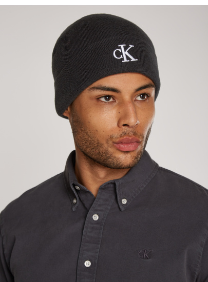 Czapka Zimowa CALVIN KLEIN JEANS Monogram Embro Beanie K50K512145 BEH