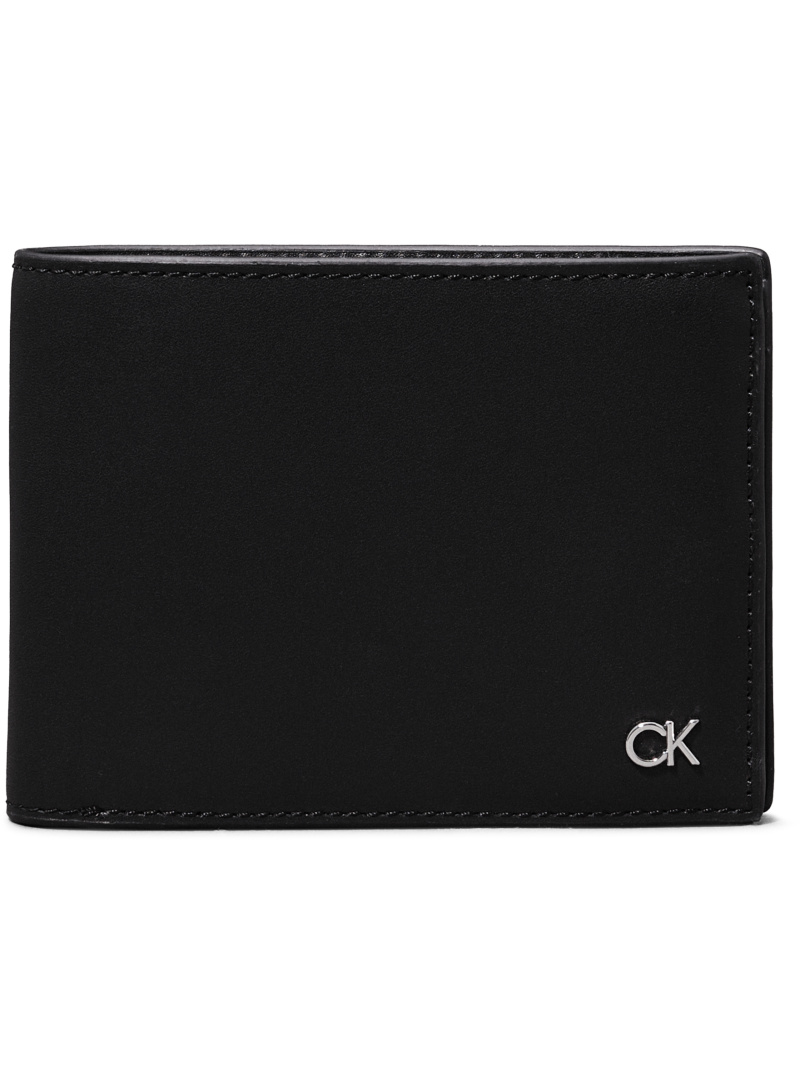 CALVIN KLEIN Metal Ck Trifold 10Cc W/Coin K50K512291 BEH