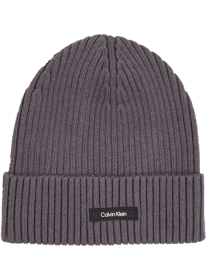 Czapka Zimowa CALVIN KLEIN JEANS Classic Cotton Rib Beanie K50K512362 PCX