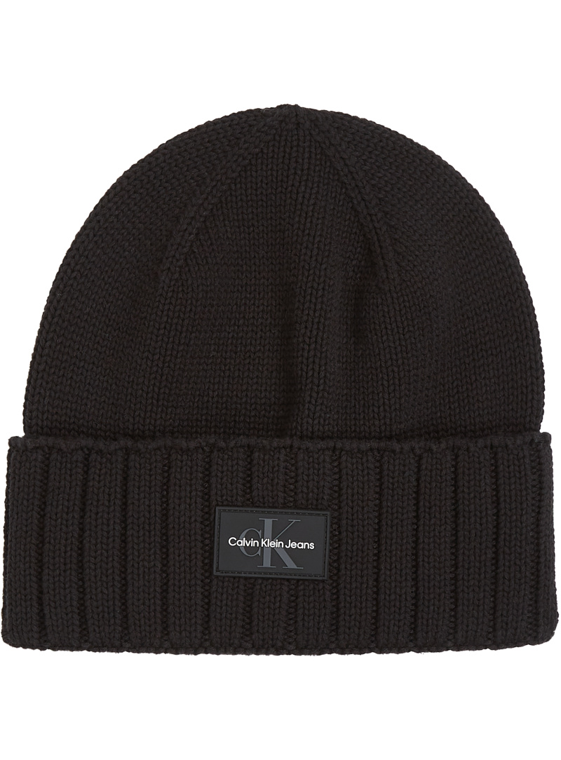 CALVIN KLEIN JEANS Mono Logo Patch Beanie Rub K50K512463 BEH