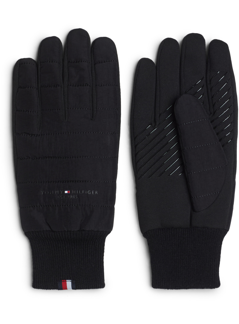 Rękawiczki Męskie TOMMY HILFIGER Th Established Mix Nylon Gloves AM0AM07884 BDS