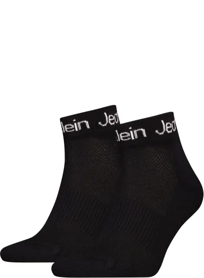 Skarpety Męskie CALVIN KLEIN Ckj Men Quarter 2P Ribbon 701228806 001
