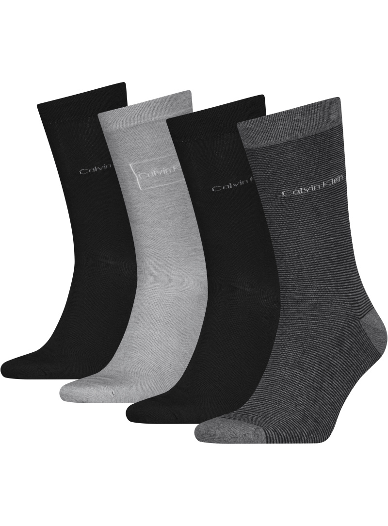 CALVIN KLEIN Ck Men Sock 4P Logo Giftbox 701229430 001