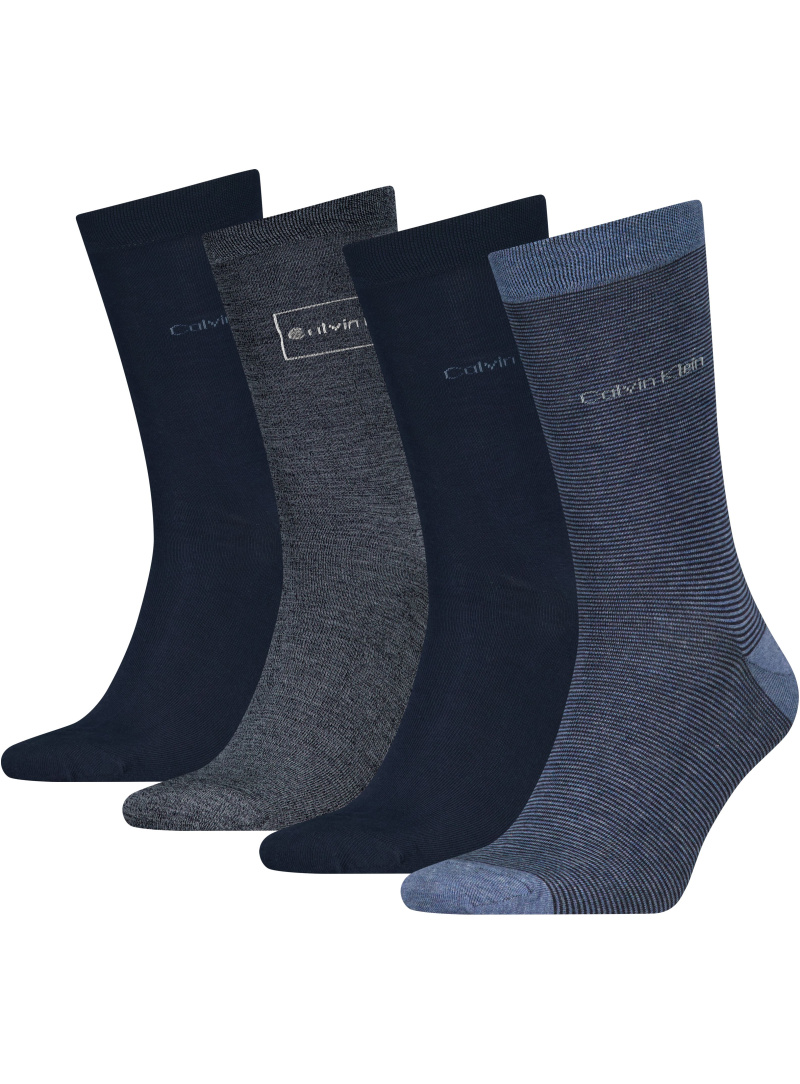 Skarpetki Męskie CALVIN KLEIN Ck Men Sock 4P Logo Giftbox 701229430 002