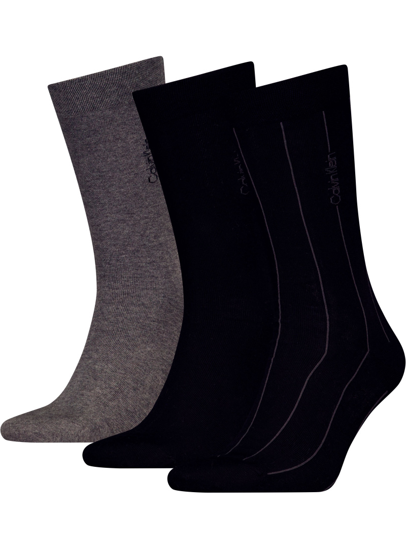 Skarpetki Męskie CALVIN KLEIN Ck Men Sock 3P Stripe Giftbox 701230087 001