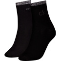 CALVIN KLEIN Ck Women Short Sock 2P Shiny Logo 701229680 001 1