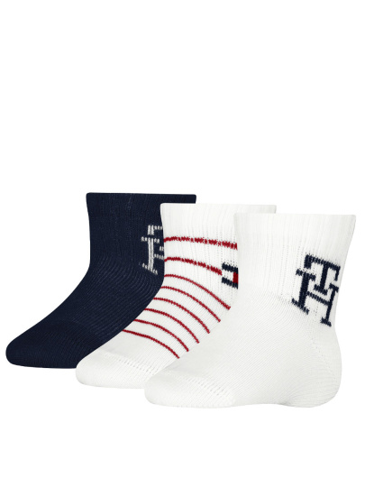 Zestaw Skarpetki Niemowlęce TOMMY HILFIGER 701232851 001 Th Baby Sock 3P