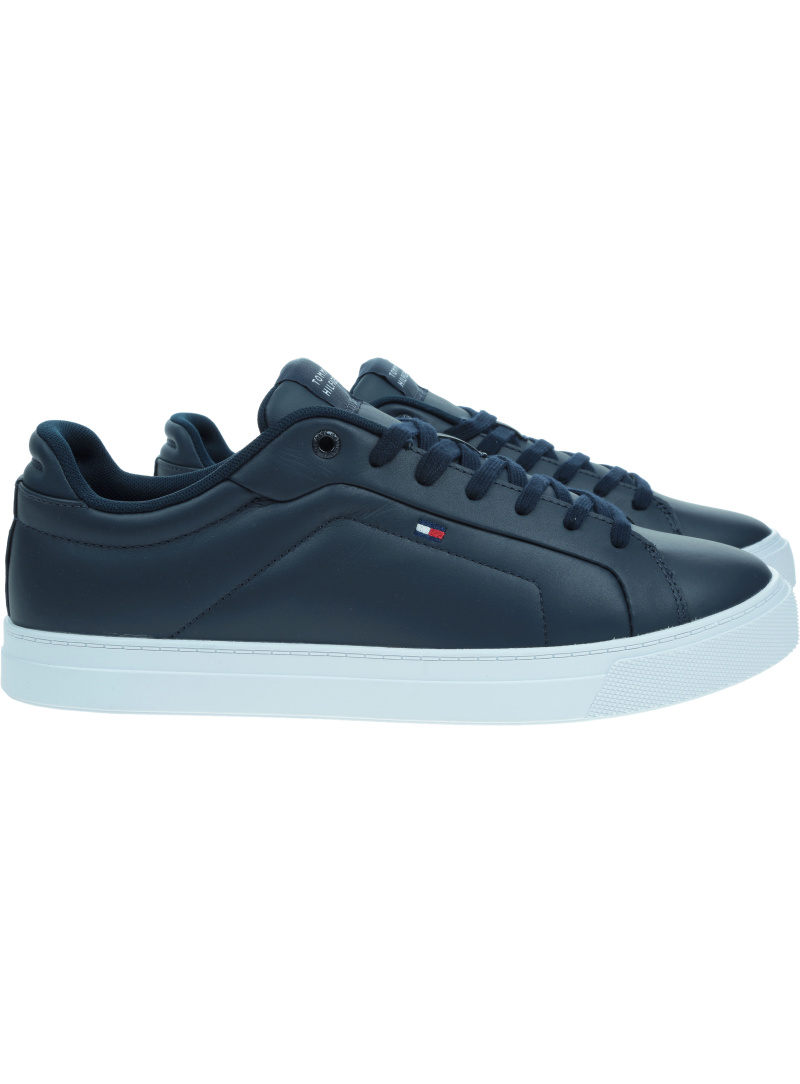 Sneakersy TOMMY HILFIGER Iconic Court Lth Flag Ess FM0FM05317 DW5