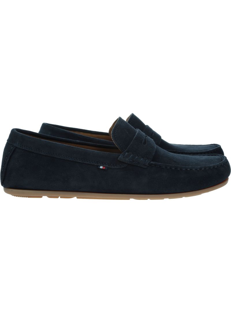 Mokasyny Męskie TOMMY HILFIGER Casual Hilfiger Suede Driver FM0FM04998 DW5