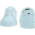 Białe Sneakersy TOMMY HILFIGER Th Court Mix Lth FM0FM05489 YBS 2