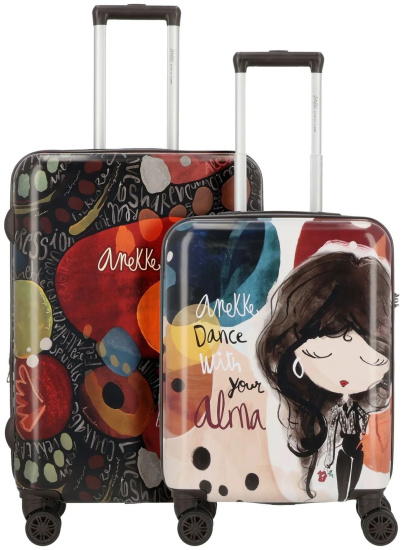 ANEKKE Set Of 2 Trolley...