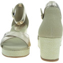 Sandały na Koturnie TOMMY HILFIGER Webbing Wedge Sandal FW0FW08810 0HS 1