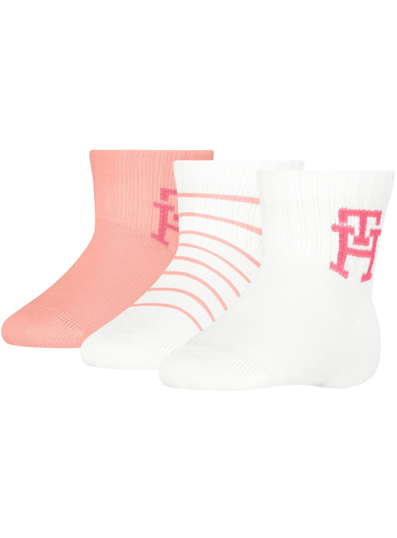 Zestaw Skarpetki Niemowlęce TOMMY HILFIGER 701232851 002 Th Baby Sock 3P Giftbox