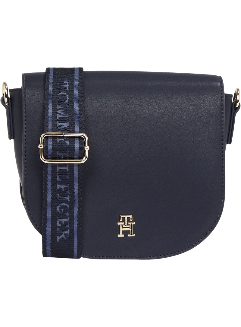 Torebka Listonoszka TOMMY HILFIGER Th Logotape Saddle Bag AW0AW17184DW6