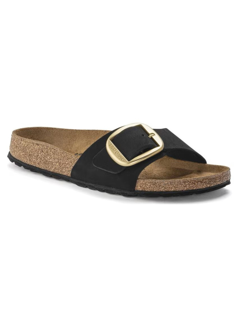 Klapki BIRKENSTOCK Madrid Big Buckle LENB black 1023373
