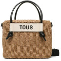 Torebka TOUS Capazo M. T Scoubidou  Natural-black 2001663243 1