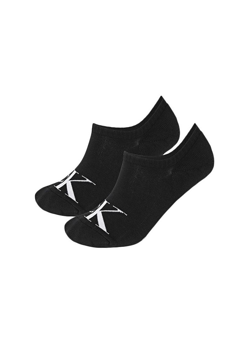 Stopki Męskie CALVIN KLEIN JEANS Ckj Men Footie High Cut 2P Monogram 701228809 001