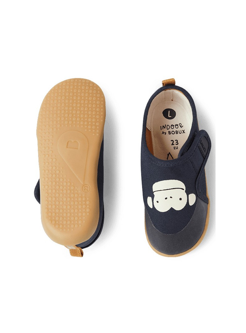 Ultralekkie Kapcie BOBUX Indoor Indie Monkey Navy 654407 Ultralekkie Kapcie BOBUX Indoor Indie Monkey Navy 654407