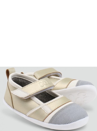 BALERINKI BOBUX 726904_22 STREET HYDRA GOLD & WHITE