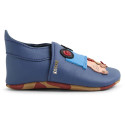 Skórzane Kapcie BOBUX Soft Sole Rusty Ride Blue Indigo 1125-234-109 2