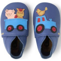 Skórzane Kapcie BOBUX Soft Sole Rusty Ride Blue Indigo 1125-234-109 1