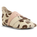 Skórzane Kapcie BOBUX Soft Sole Mooley Cow White Swan-Black Coffee 1125-238-105 3