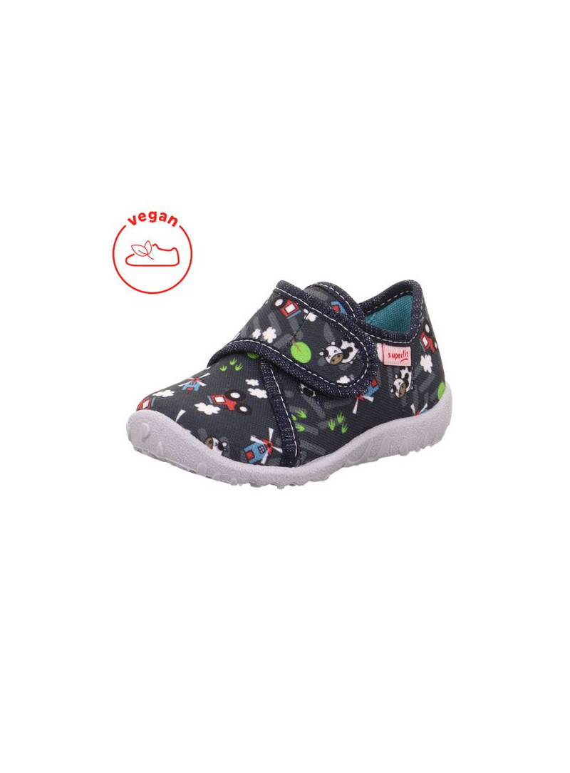Kapcie z Farmą Traktor Krowa SUPERFIT Spotty 1-009246-8170