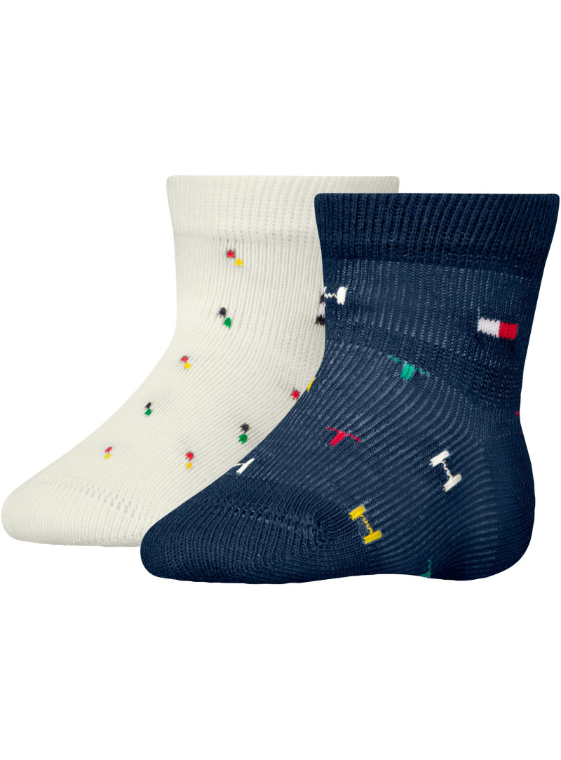 Skarpetki Niemowlęce TOMMY HILFIGER Th Baby Sock 2P 701236335 002