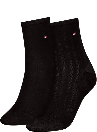 Skarpetki Damskie TOMMY HILFIGER Th Women Short Sock 2P Shine 701232974 001