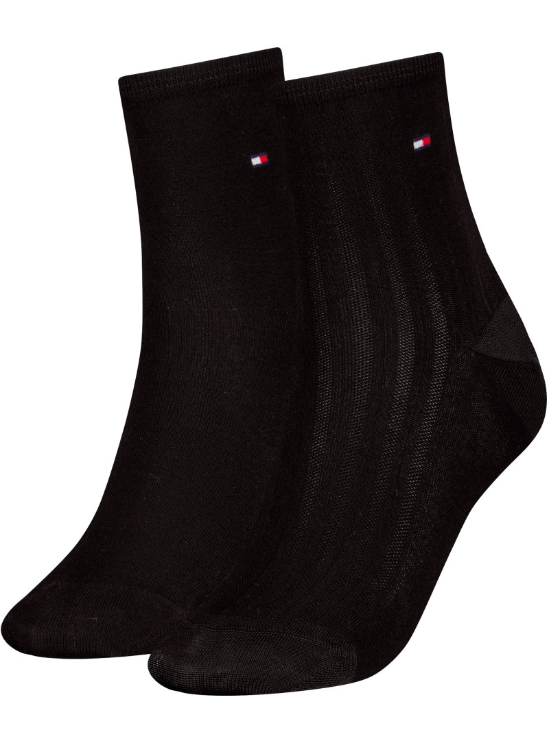 Skarpetki Damskie TOMMY HILFIGER Th Women Short Sock 2P Shine 701232974 001