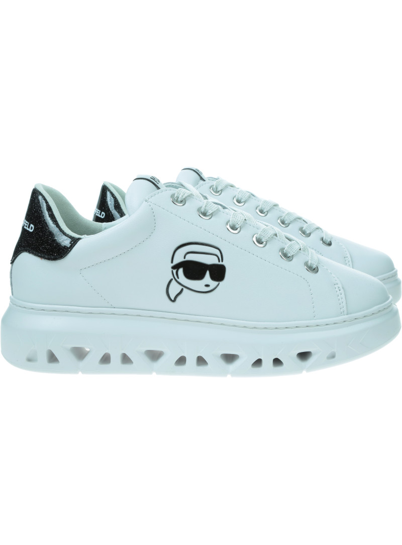Sneakersy KARL LAGERFELD Kapri Kite Outline NFT Lo Lace KL64525 011