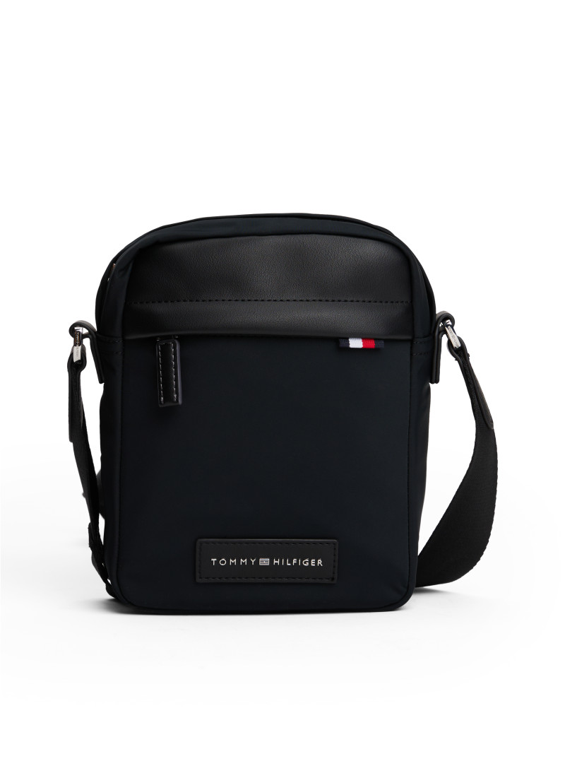 Czarna Torba Męska Saszetka TOMMY HILFIGER Th Nylon Mini Reporter AM0AM13618 BDS
