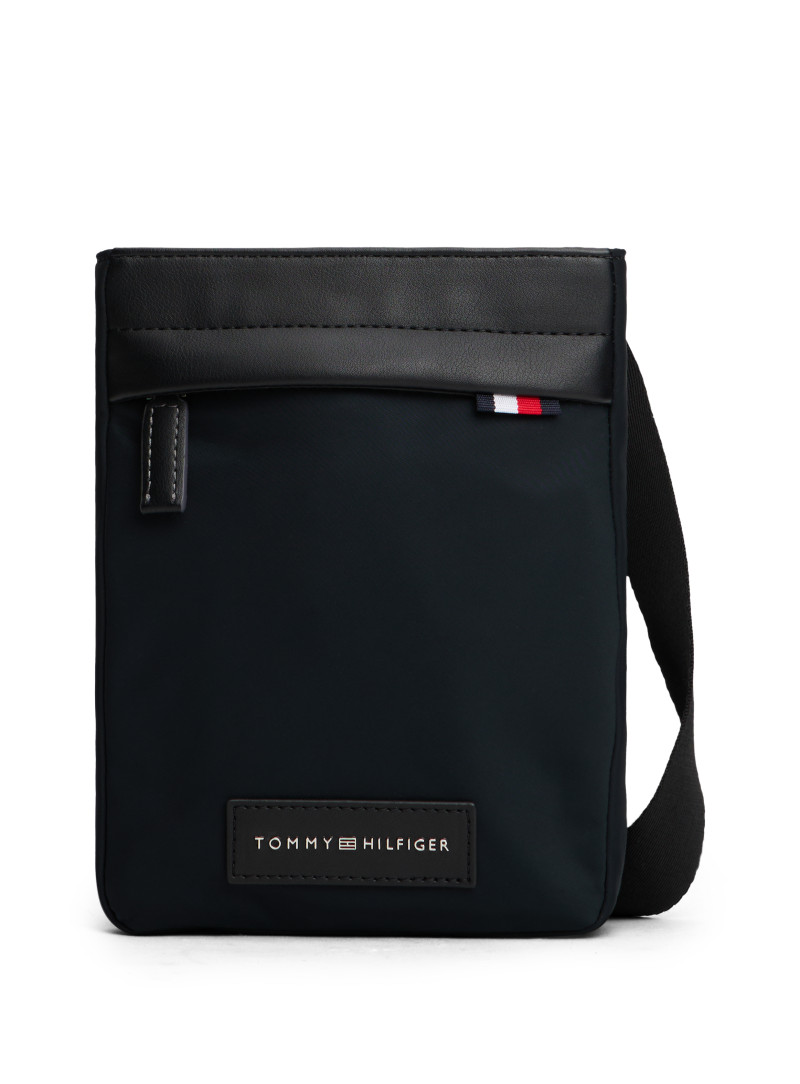 Czarna Torba Męska Saszetka TOMMY HILFIGER Th Nylon Mini Crossover AM0AM13620 BDS