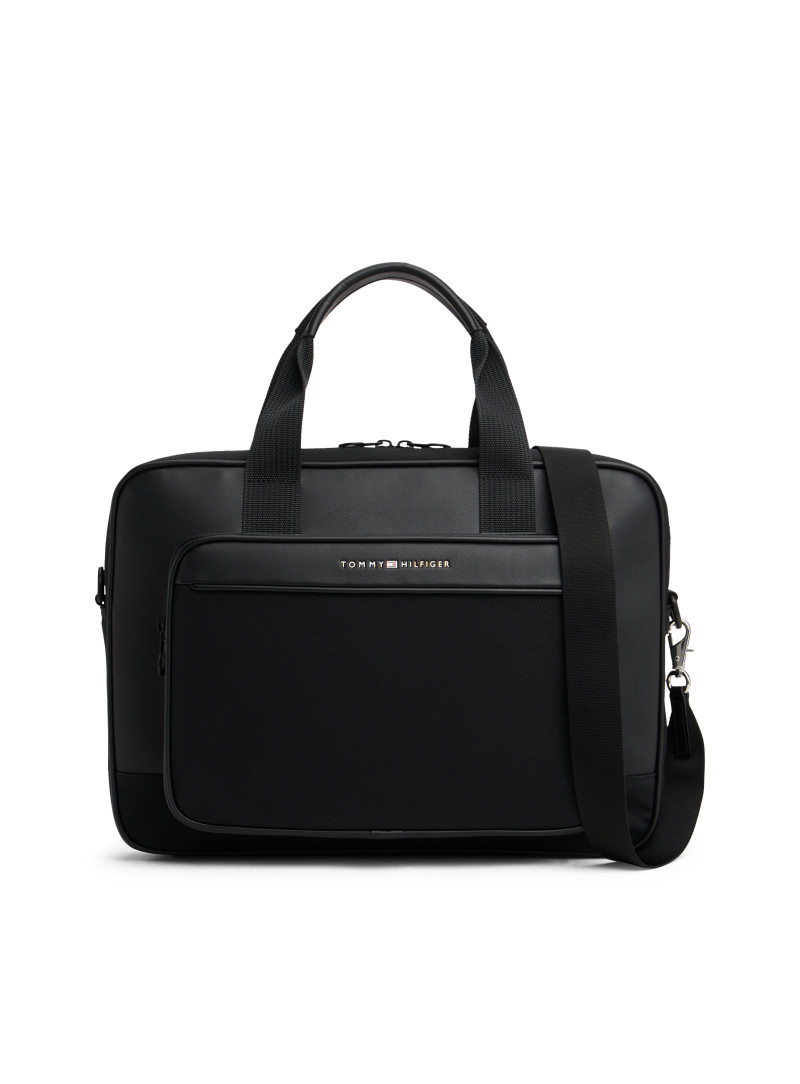 Torba Na Laptopa TOMMY HILFIGER Th Foundation Computer Bag AM0AM13626 BDS