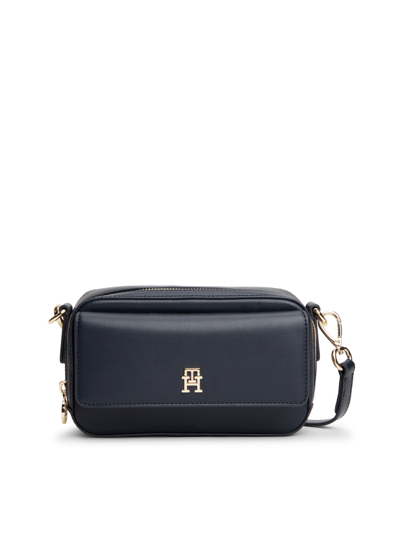 Granatowa Torebka TOMMY HILFIGER Th Icon Camera Bag AW0AW17680 DW6