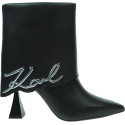 Botki KARL LAGERFELD DEBUT II Fold Down Midi Boot KL32044A 000 3