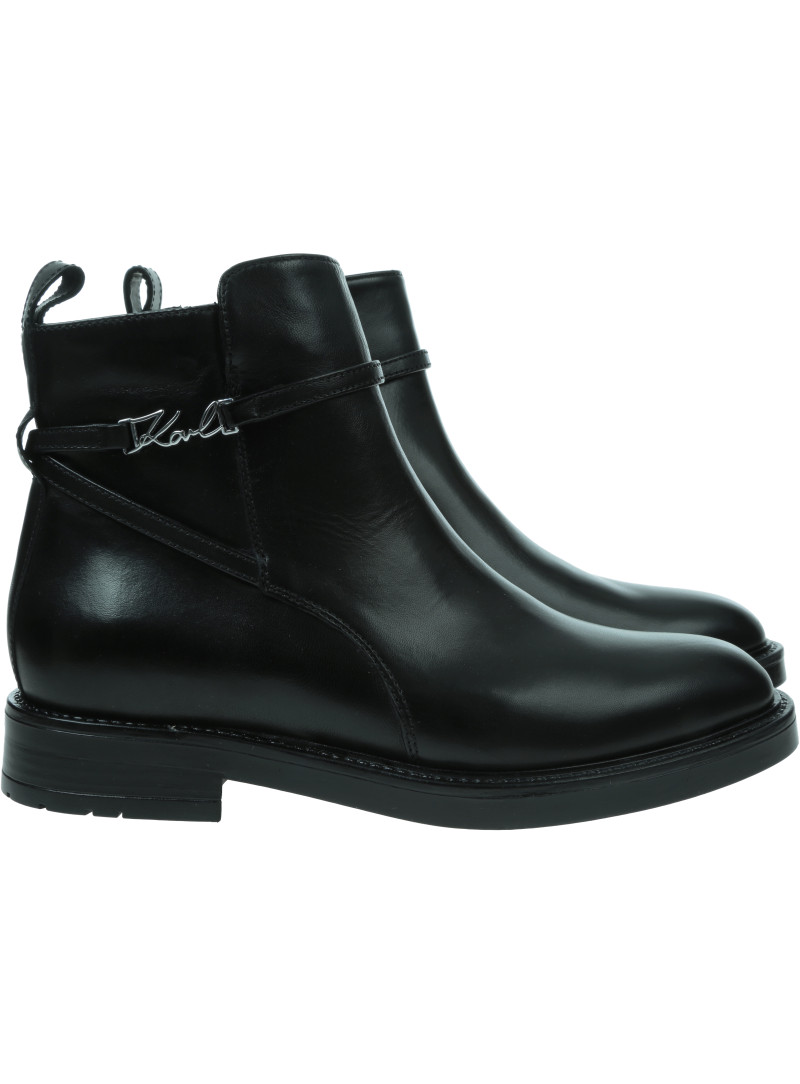 Botki KARL LAGERFELD BLAKE Signia Ankle Boot KL41444 000