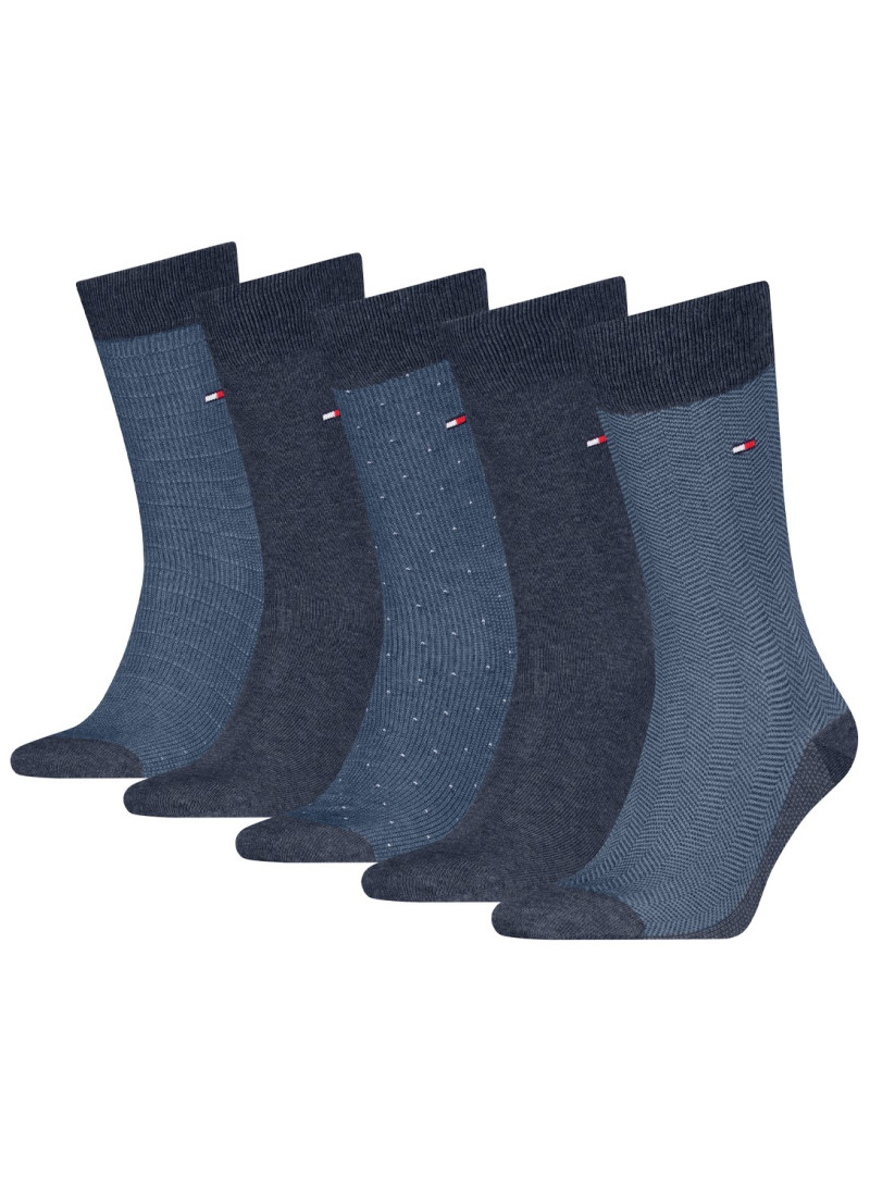 Zestaw Skarpetki Męskie TOMMY HILFIGER 701235374 003 Th Men Sock 5P Giftbox